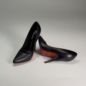 Miniatura Colecionável de Scarpin Preto Thin Solado Vermelho